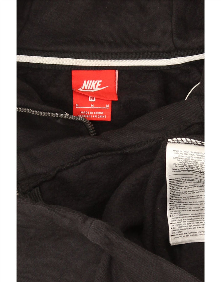 Nike hættetrøje med lynlås til mænd mellem sort bomuld