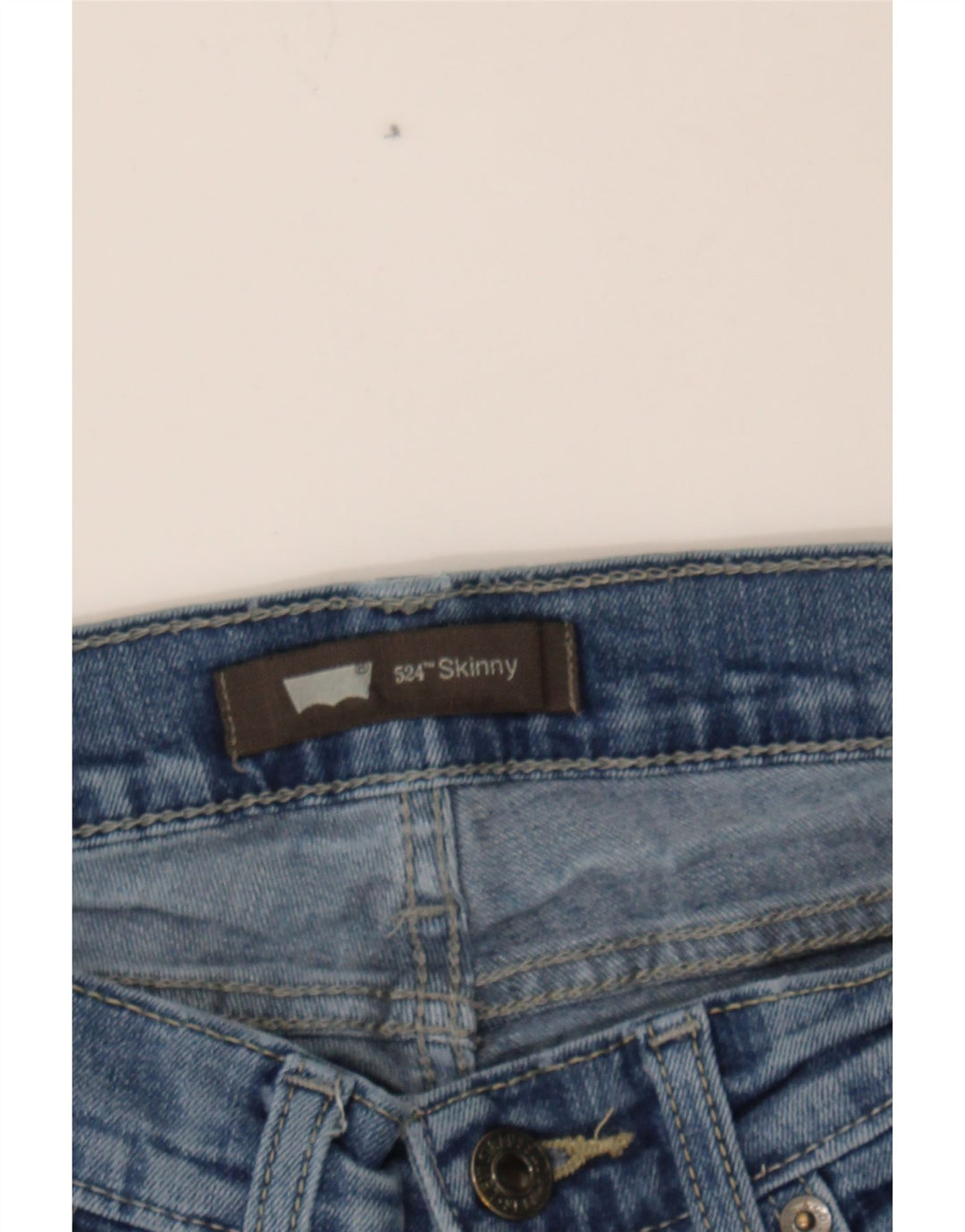 LEVI'S Womens 524 Skinny Jeans W26 L32 Blue Cotton Vintage Levi's and Second-Hand Levi's from Messina Hembry 