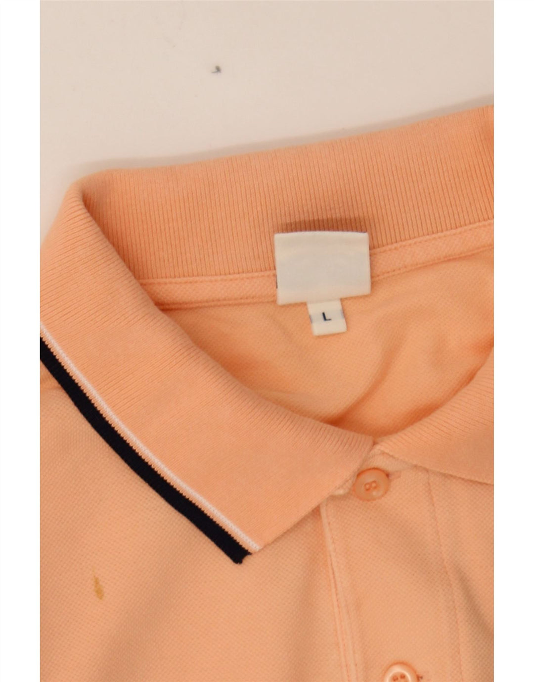 SPALDING Mens Polo Shirt Large Orange Cotton Vintage Spalding and Second-Hand Spalding from Messina Hembry 