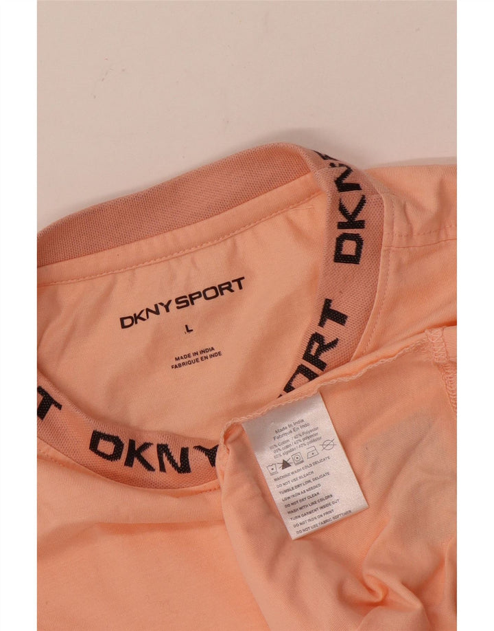 Dkny Herre Grafisk T-Shirt Top Stor Pink Bomuld