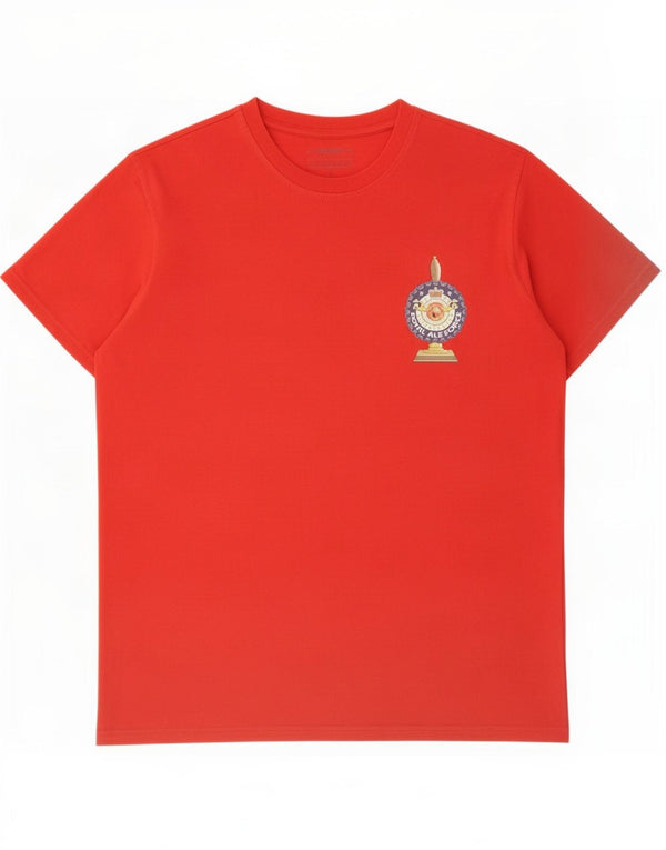Weird Fish Herre Grafisk T-Shirt Top XL Rød Bomuld