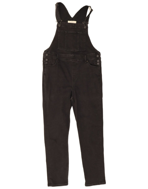 White Stuff Dame Dungarees Skinny Jeans UK 14 Large W36 L28 Black