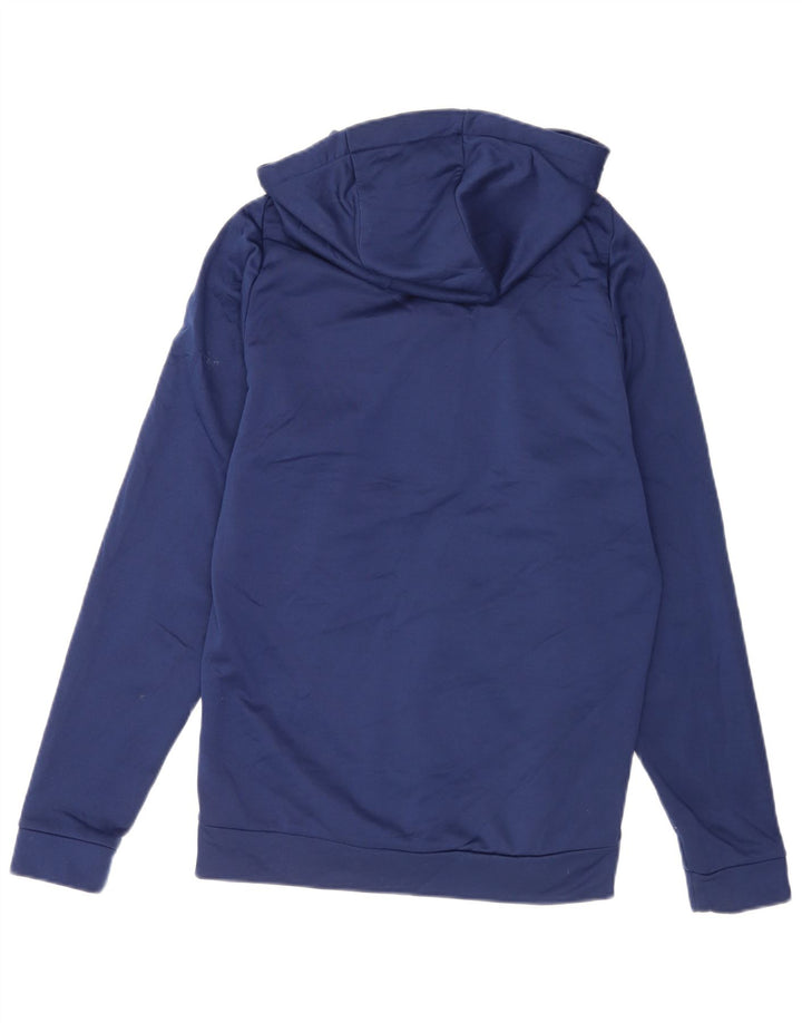 Nike Herre Dri Fit Hættetrøje Sweater med lynlås, lille marineblå polyester