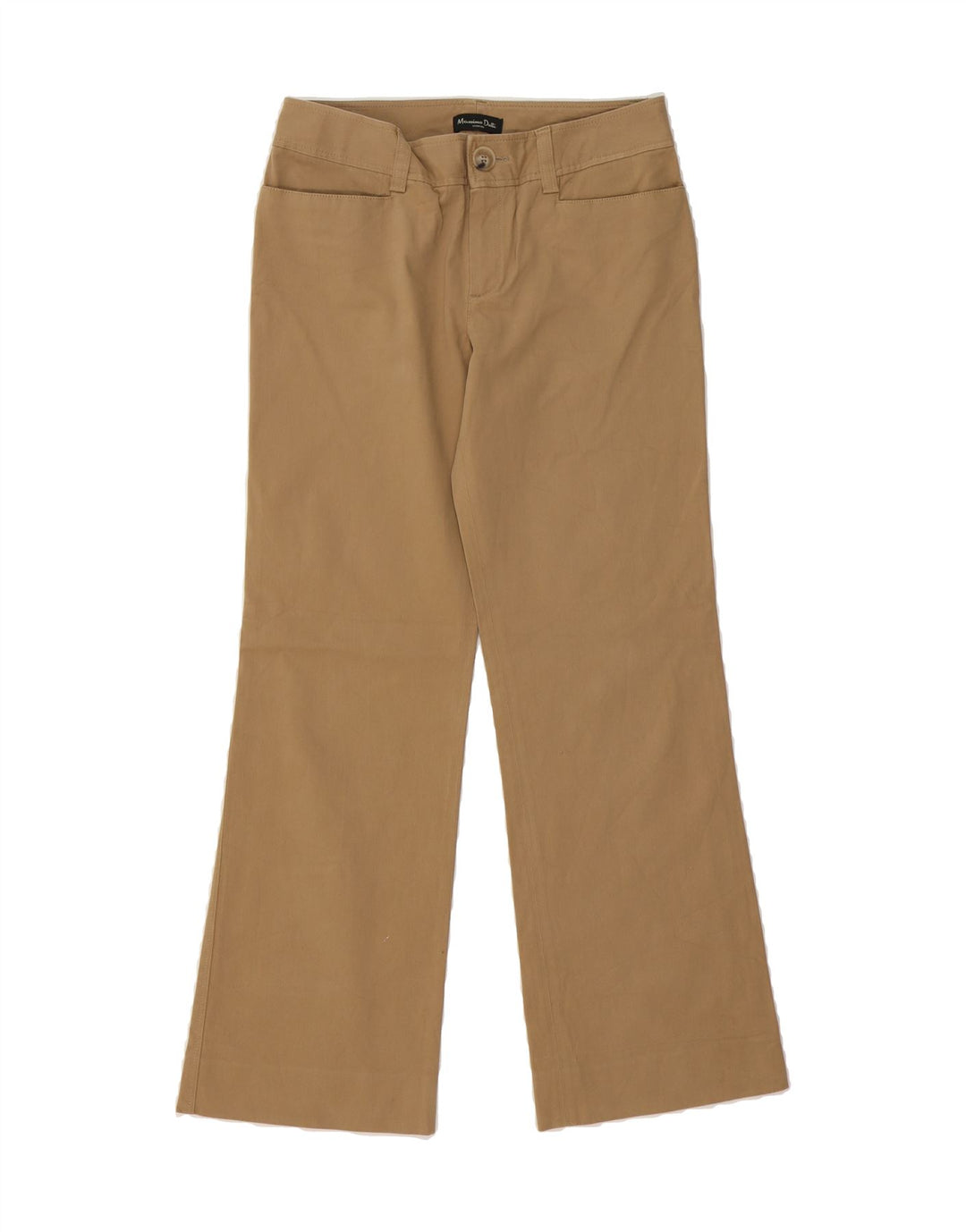 MASSIMO DUTTI Womens Bootcut Casual Trousers EU 38 Small W28 L28 Beige Vintage Massimo Dutti and Second-Hand Massimo Dutti from Messina Hembry 