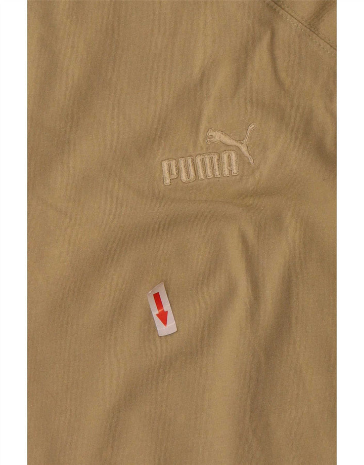 Puma T-Shirt Top Medium Khaki til kvinder