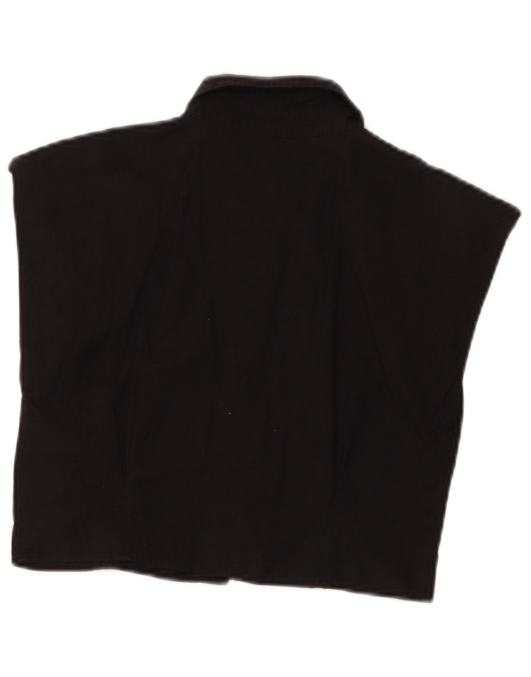 Zara Dame Sleeveless Shirt Bluse UK 8 Small Black