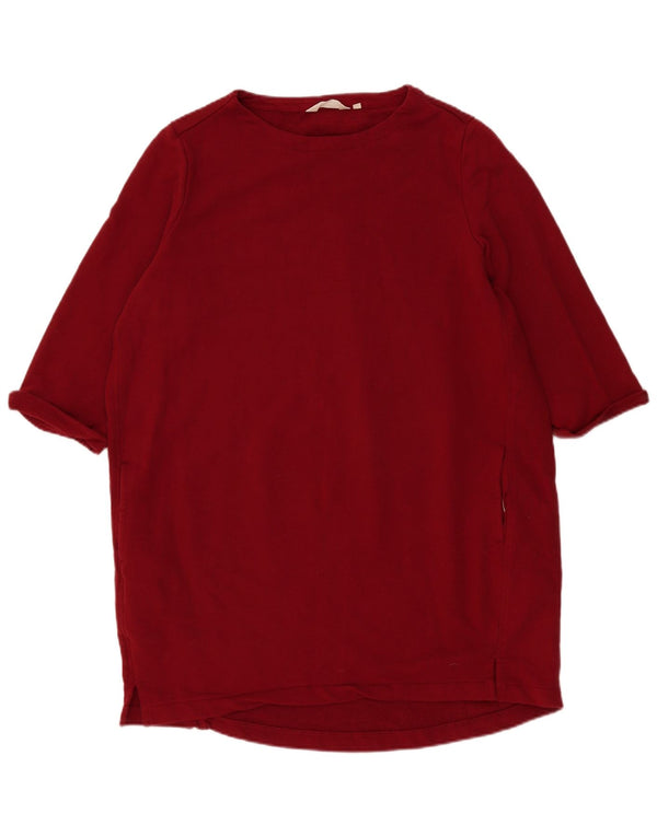 Seasalt Cornwall Dame 3/4-ærmet Jumper Kjole UK 16 Large Burgundy