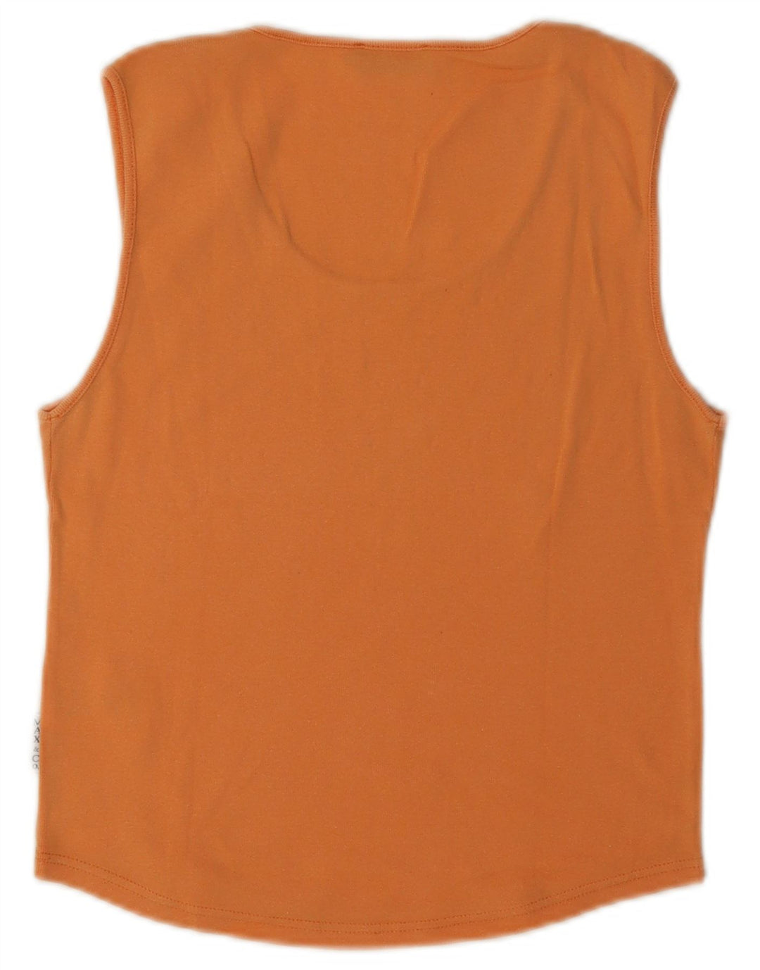 Max & Co. Dame Crop Vest Top UK 12 Medium Orange Bomuld