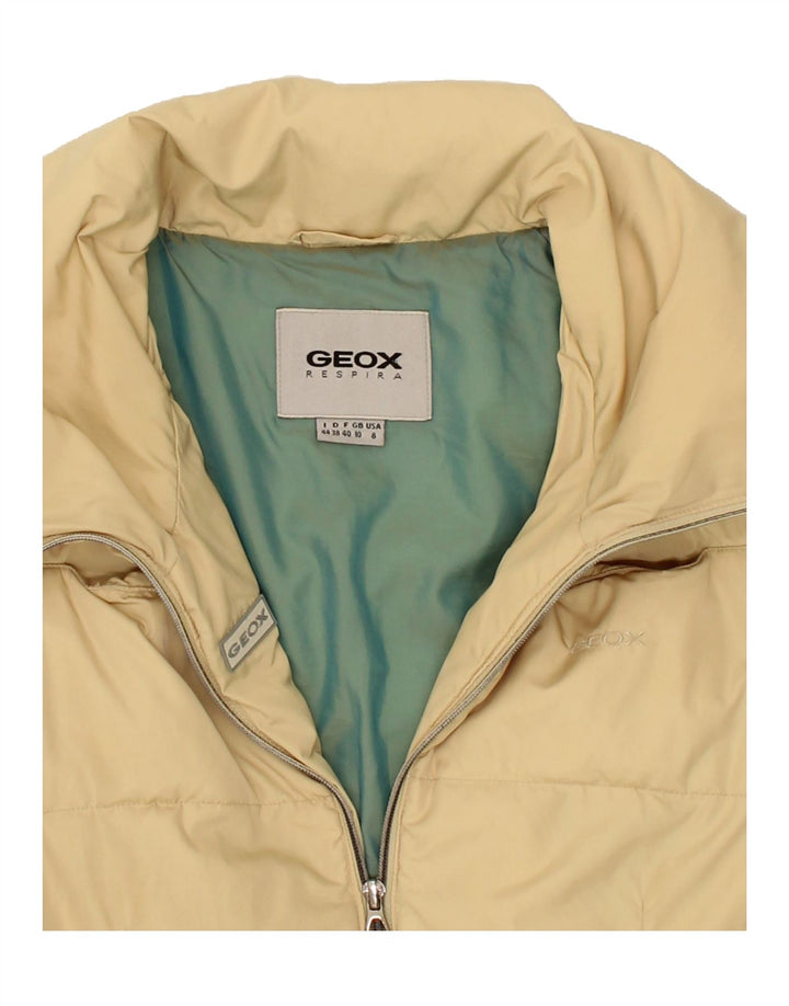 GEOX Womens Padded Jacket UK 10 Small  Beige Polyester Vintage Geox and Second-Hand Geox from Messina Hembry 