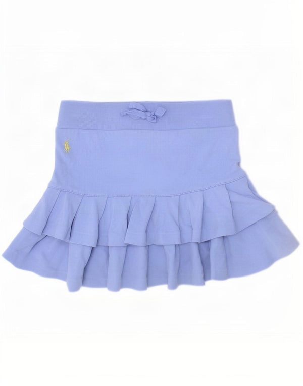 Ralph Lauren Girls Skort 4-5 Years Blue Cotton