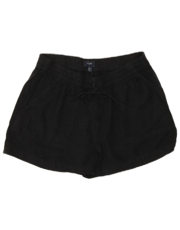 J. CREW Casual Shorts til kvinder XS W26 Sort hør