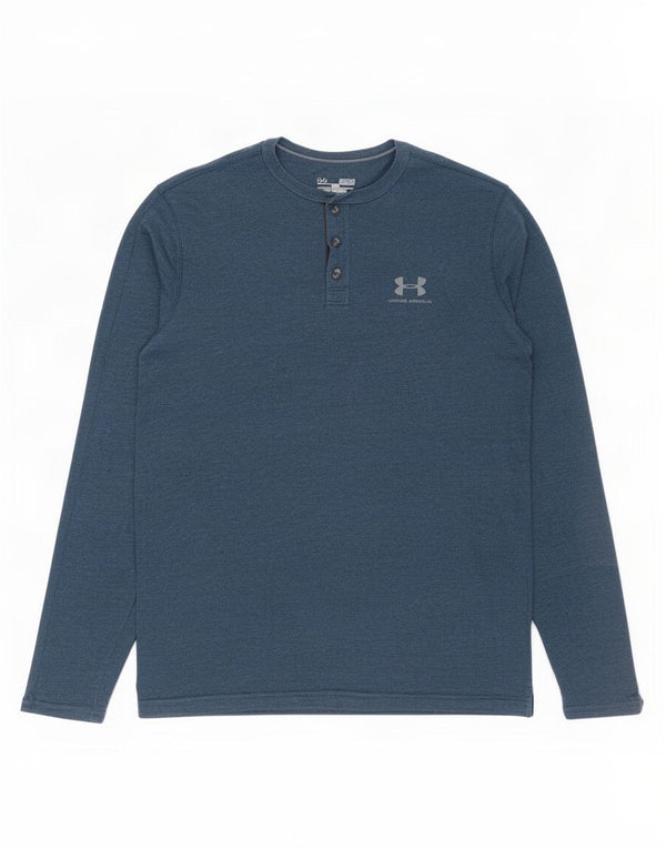 Under Armour Herre Heat Gear Top Langærmet Medium Blue