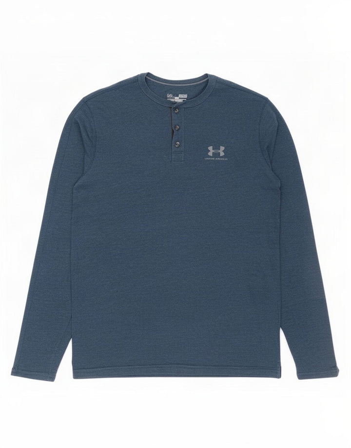 Under Armour Herre Heat Gear Top Langærmet Medium Blue