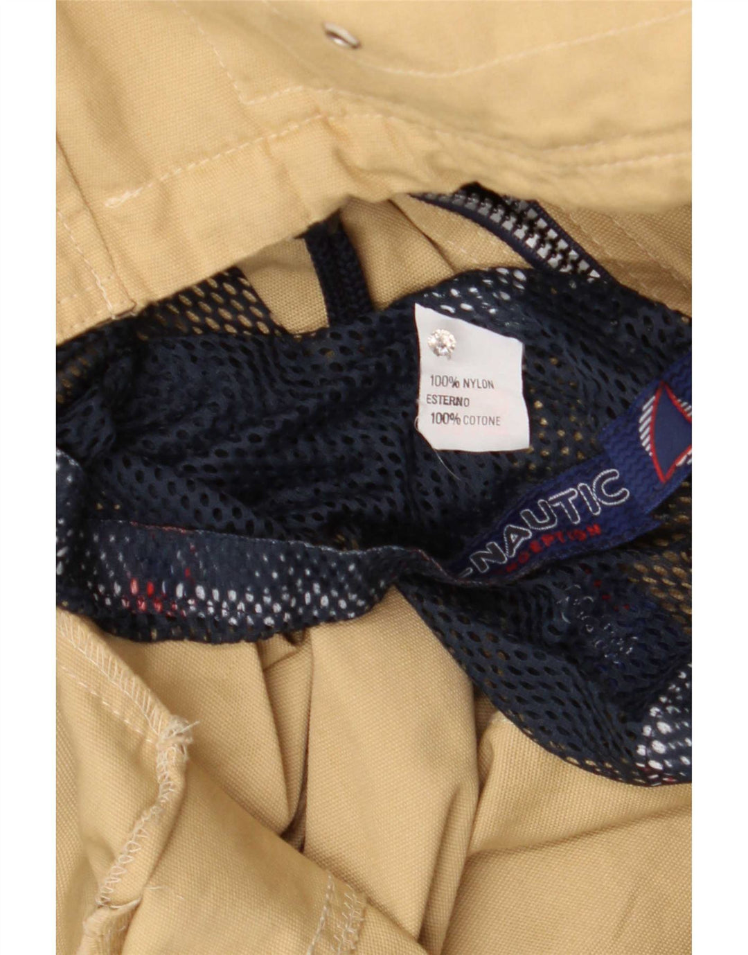 Wampum Herre Utility Jacket UK 38 Medium Beige Bomuld