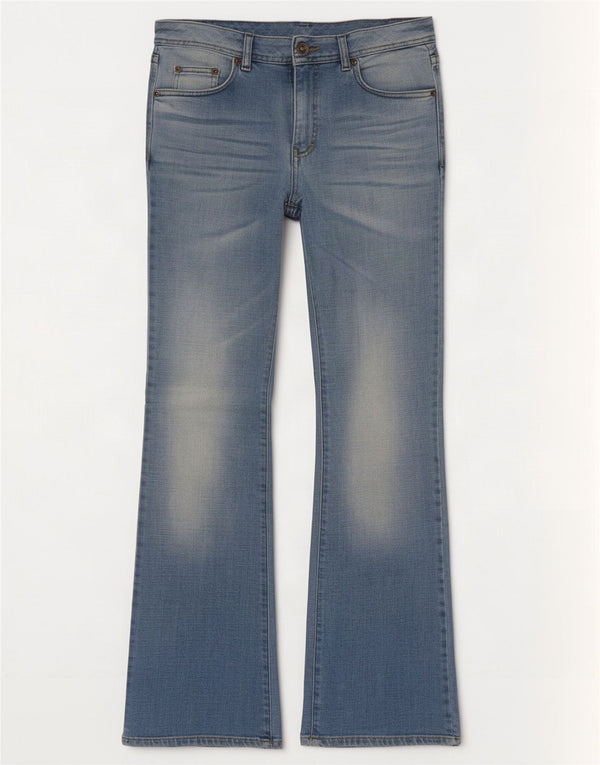Benetton Dame Bootcut Jeans W32 L32 Blå
