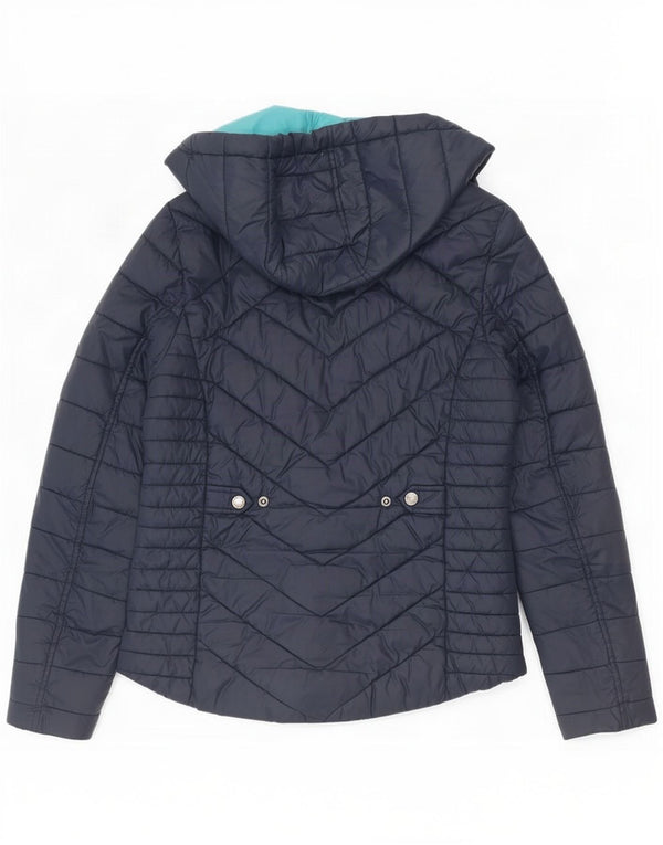 Barbour Dame Hættejakke UK 10 Small Navy Blue