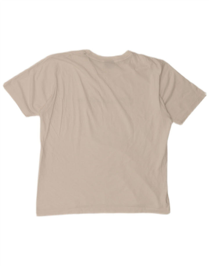 CHAMPION Dame Grafisk T-Shirt Top UK 16 Large White