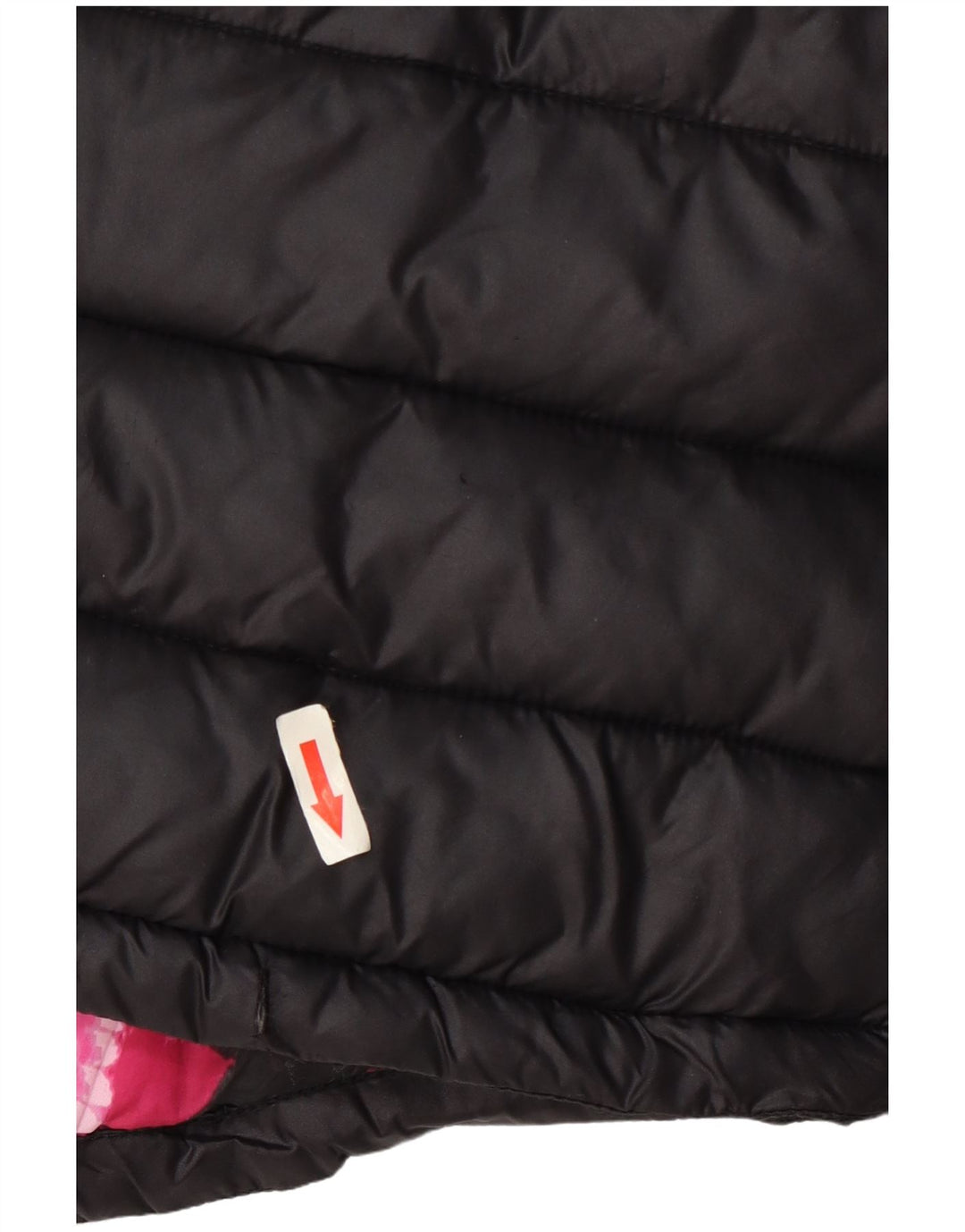 Superdry Polstret frakke med hætte til kvinder UK 12 Medium Black Nylon