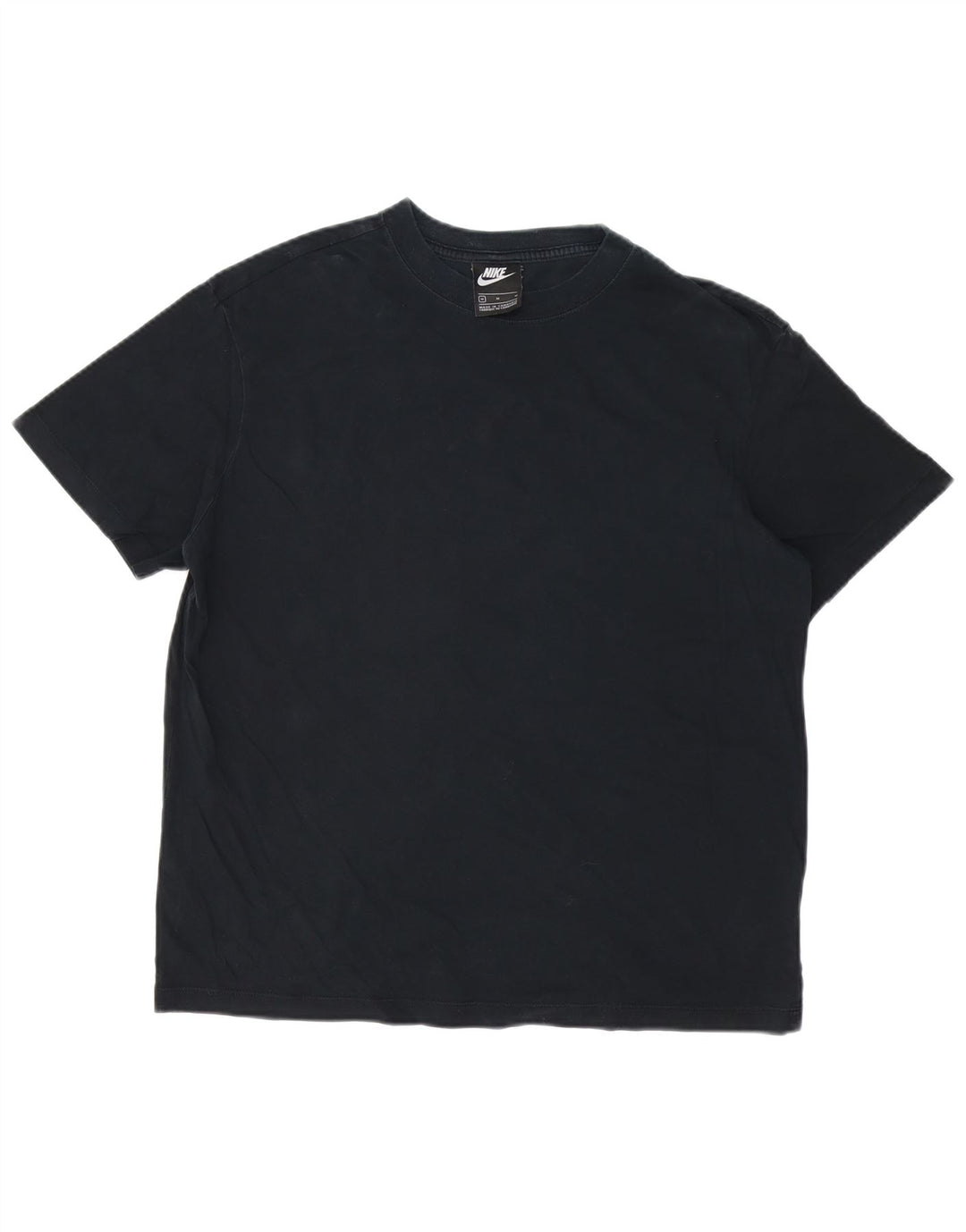 NIKE Mens Graphic T-Shirt Top Medium Navy Blue Cotton Vintage Nike and Second-Hand Nike from Messina Hembry 