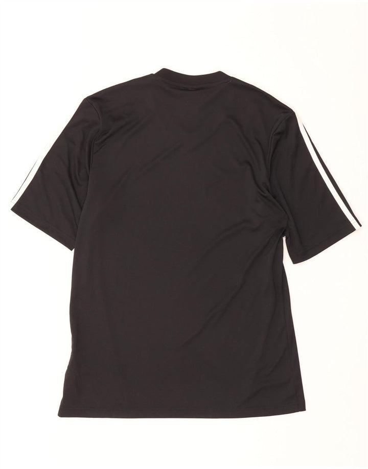 Adidas Herre Climalite T-Shirt Top Medium Sort Polyester