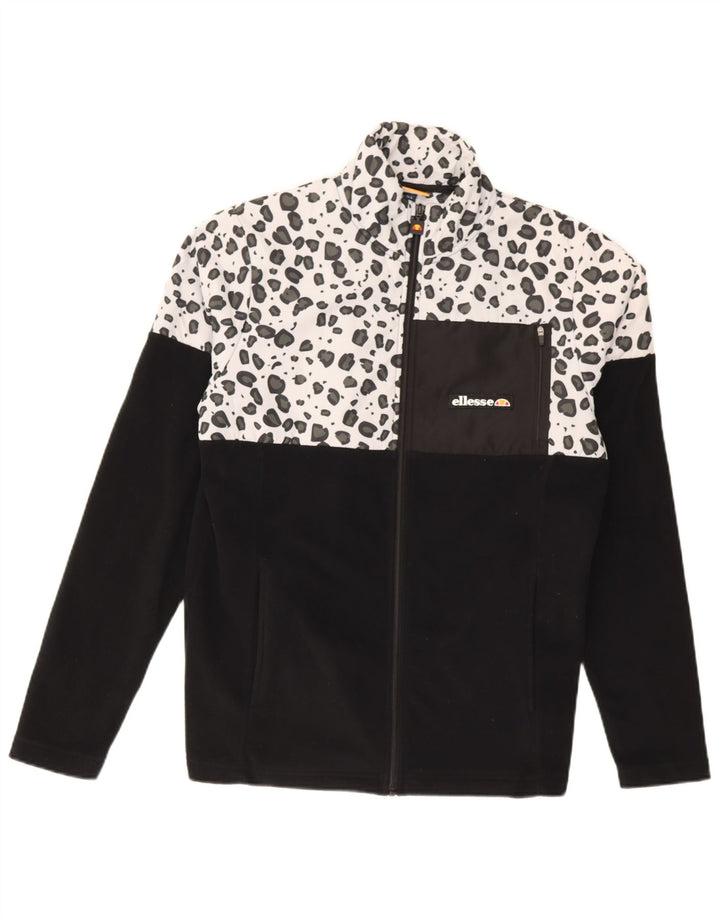 Ellesse Herre Fleecejakke UK 36 Small Black Animal Print Polyester