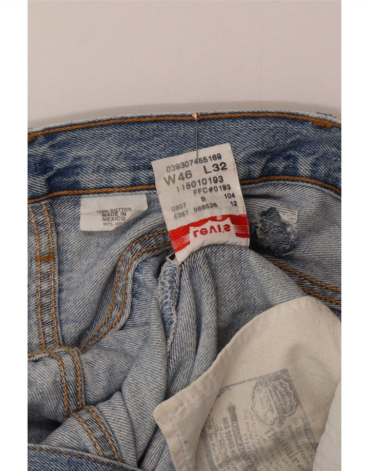 Levi's Herre 501 lige jeans W46 L27 blå bomuld