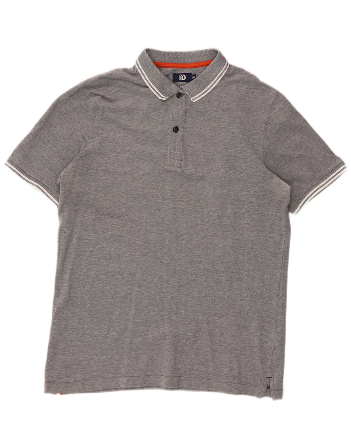 Dacks herre poloshirt mellemgrå bomuld
