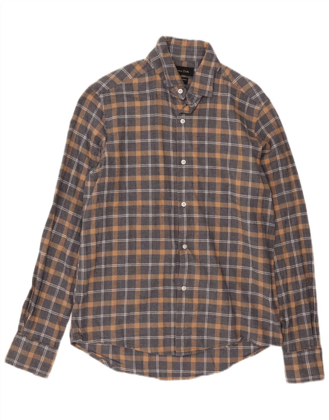 Massimo Dutti Herre flannelskjorte lille grå ternet