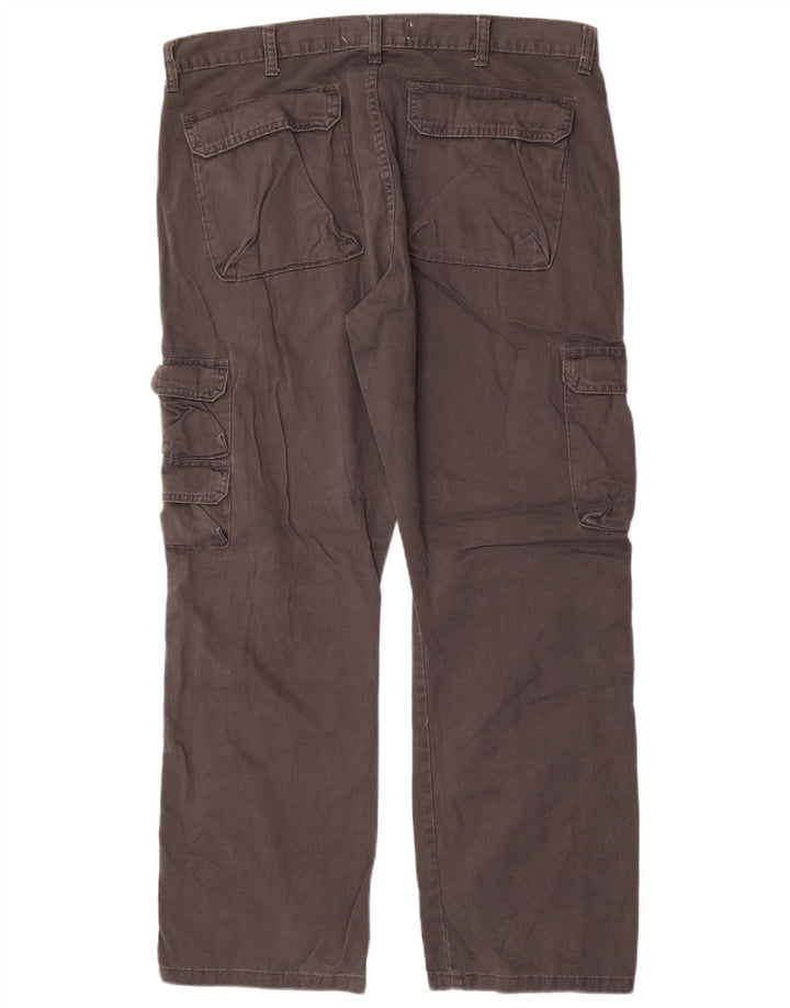 Wrangler Straight Cargo bukser til mænd W36 L30 Grå bomuld