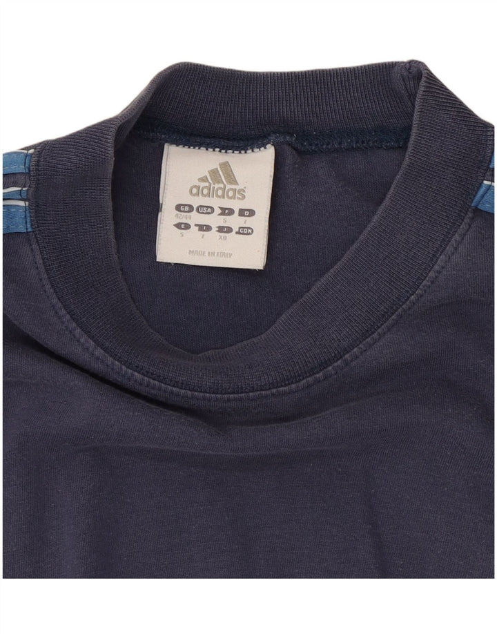 Adidas Herre Top Langærmet UK 42/44 Large Navy Blue