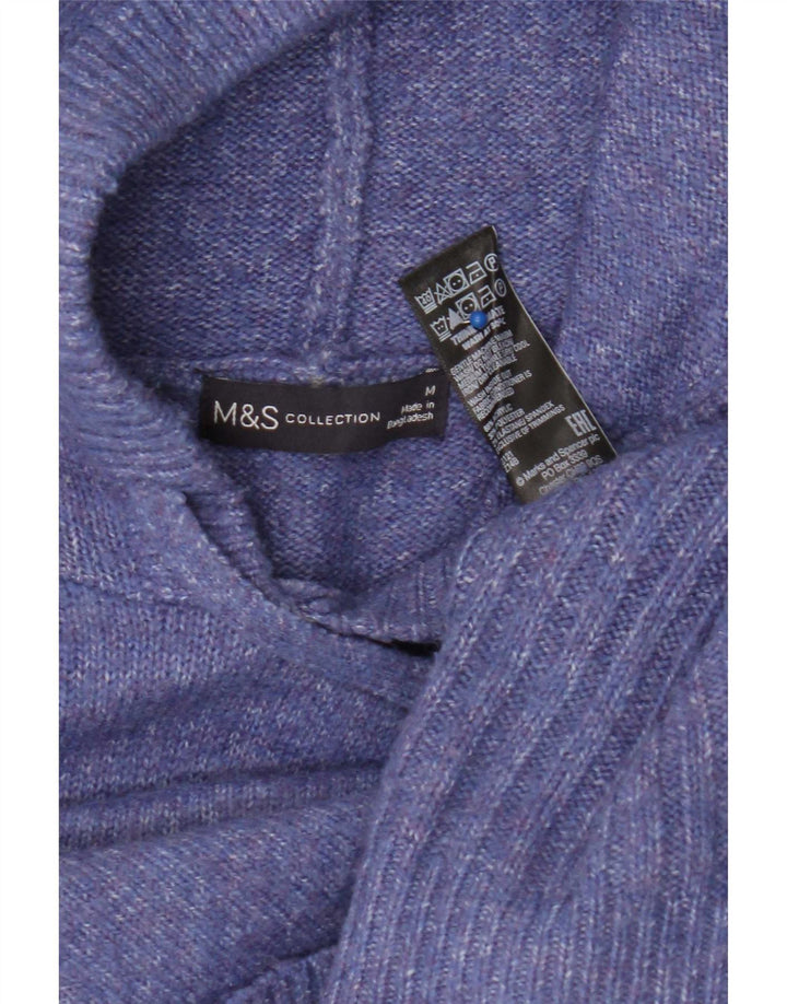 Marks & Spencer Dame hættetrøje oversize sweater UK 14 Medium Lilla