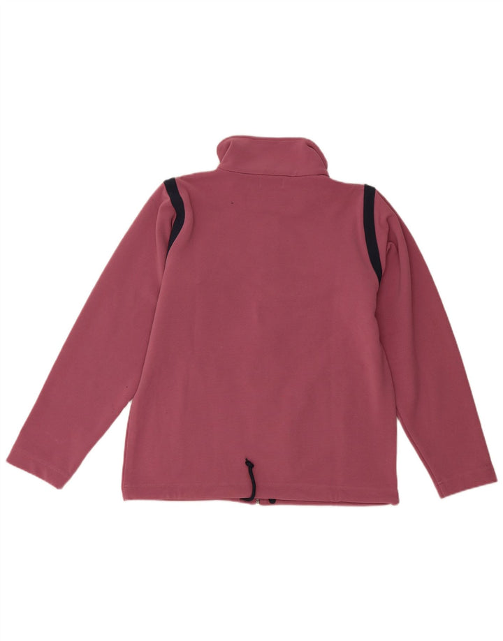 Kappa træningsdragt topjakke til kvinder UK 10 Small Pink Colourblock Polyester