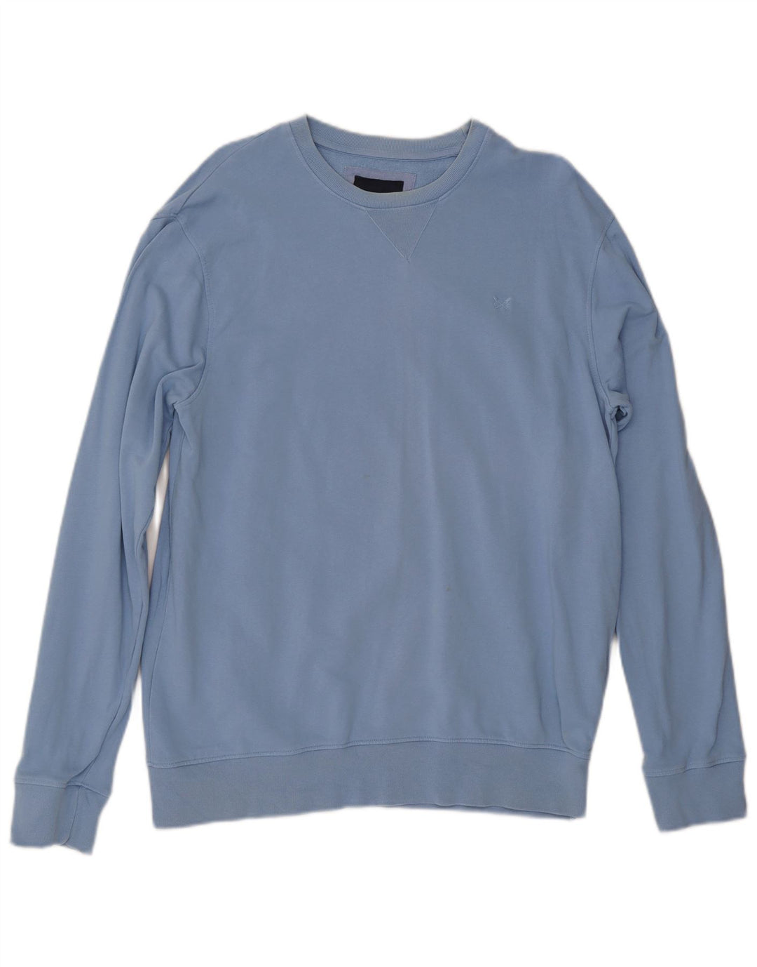 Crew Clothing Herre Sweatshirt Jumper Stor Blå Bomuld