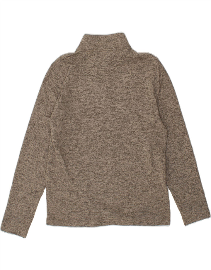 IZOD Mens Zip Neck Sweatshirt Jumper Medium Grey Polyester Vintage Izod and Second-Hand Izod from Messina Hembry 