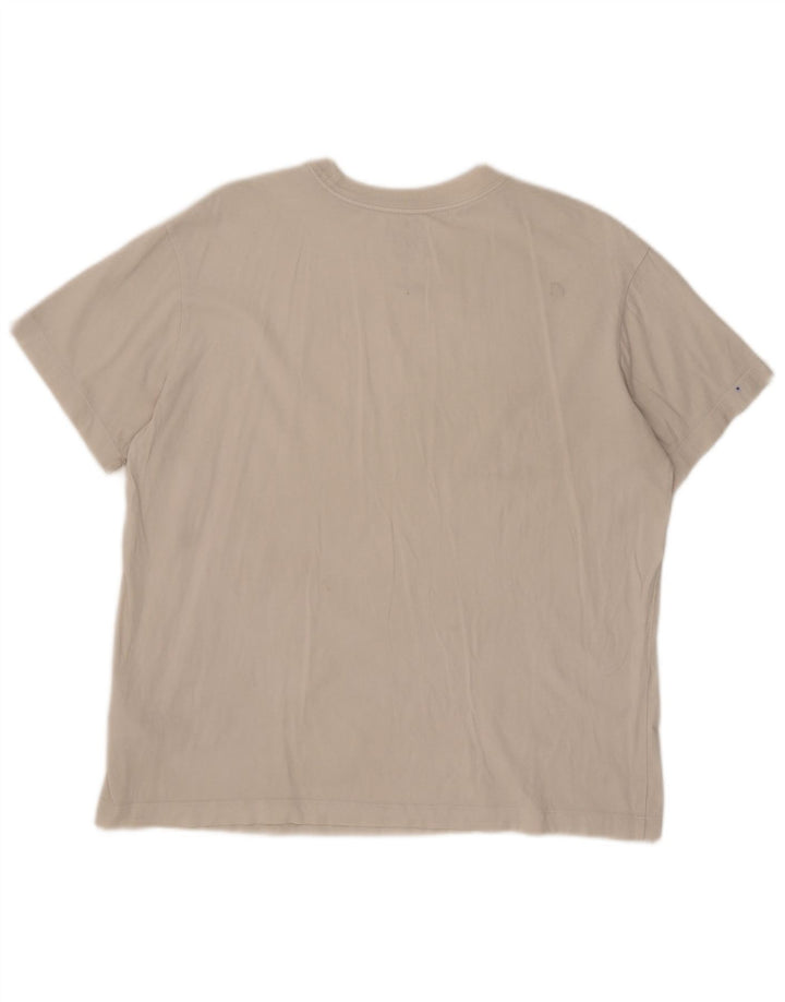 Nike Herre Loose Fit T-shirt Top Medium Off White Bomuld