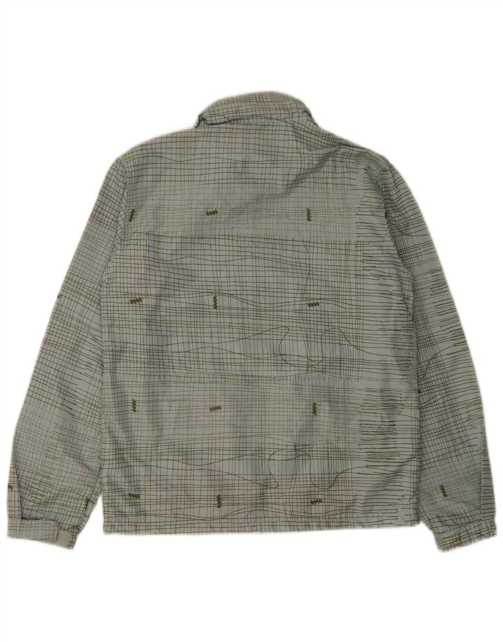Quiksilver regnjakke til kvinder UK 16 Stor blå ternet polyester