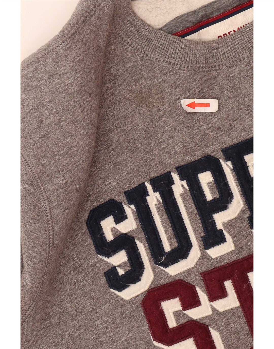 Superdry Grafisk Sweatshirt Jumper til mænd 2XL Grå Flecked Bomuld