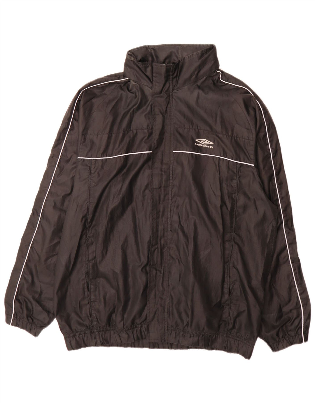 Umbro Herre Regular Fit Træningsdragt Top Jakke Stor Sort Polyester Sports