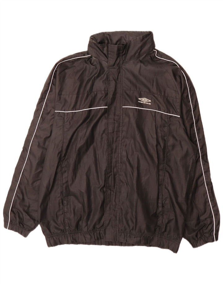 Umbro Herre Regular Fit Træningsdragt Top Jakke Stor Sort Polyester Sports