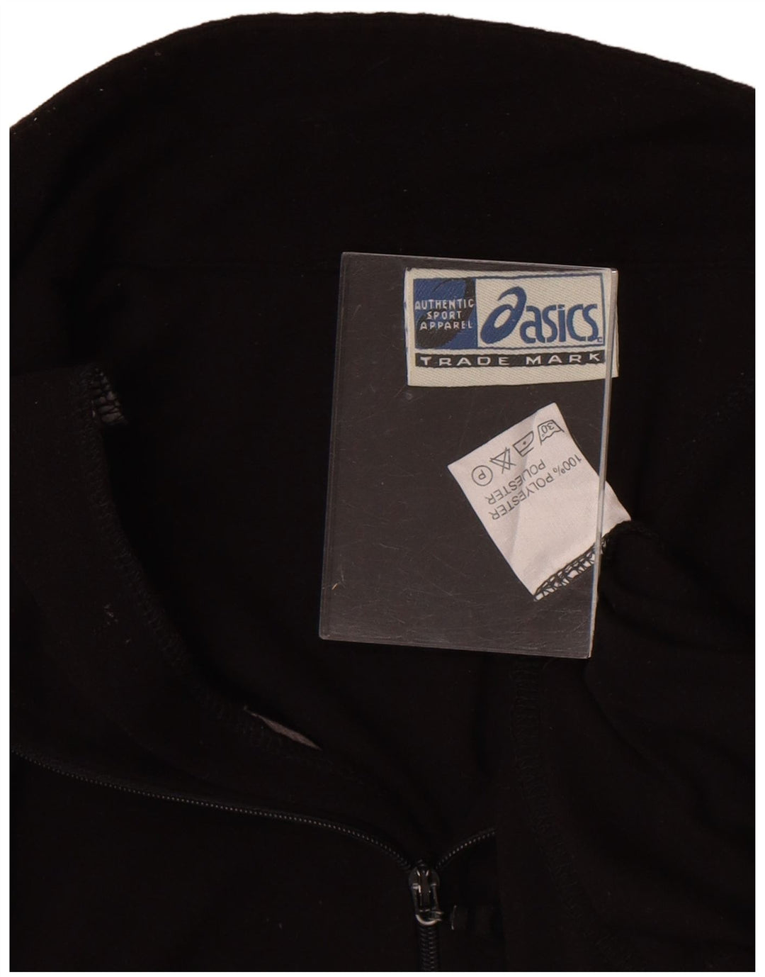 Asics Herre Zip Neck Pullover Træningsdragt Top 2XL Sort Polyester