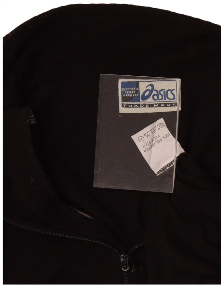 Asics Herre Zip Neck Pullover Træningsdragt Top 2XL Sort Polyester