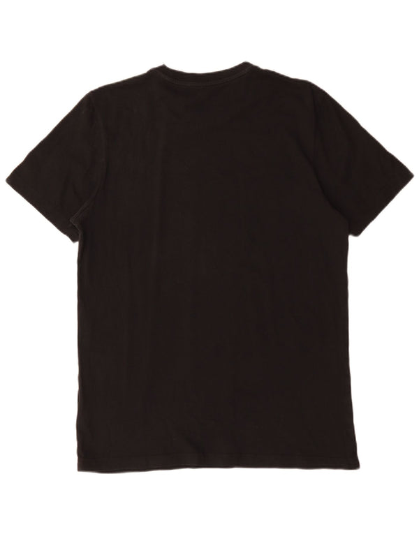 Adidas Tre Stripes Grafisk T-Shirt Top Medium Sort Bomuld