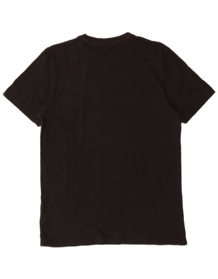 Adidas Tre Stripes Grafisk T-Shirt Top Medium Sort Bomuld