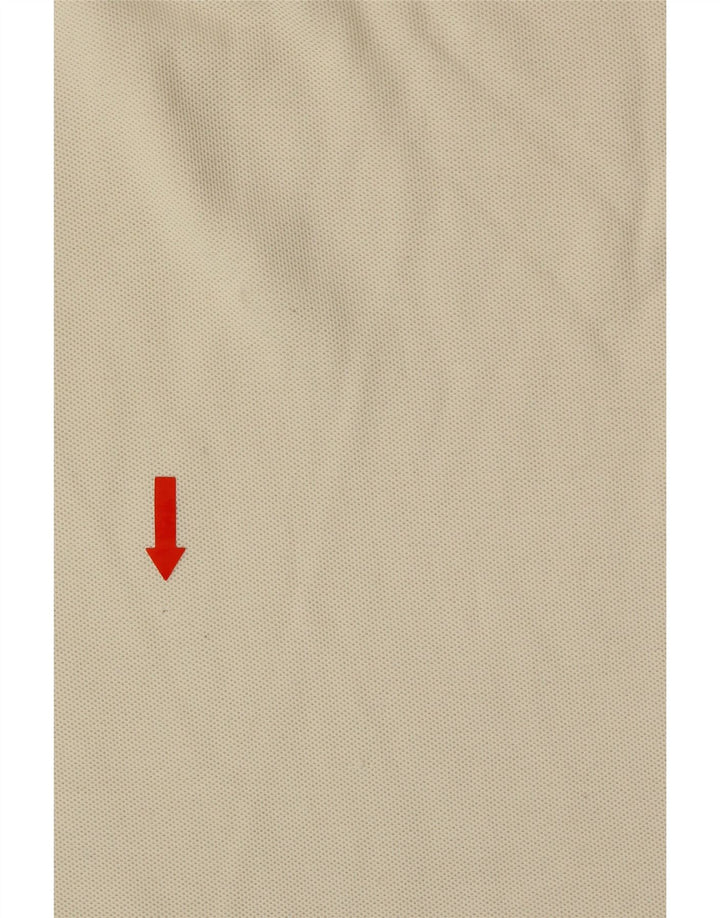 FILA Mens Polo Shirt IT 52 Large Beige Cotton Vintage Fila and Second-Hand Fila from Messina Hembry 