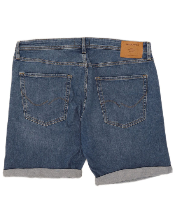 Jack & Jones Herre Chris Relaxed Fit Denim Shorts XL W38 Blå Bomuld