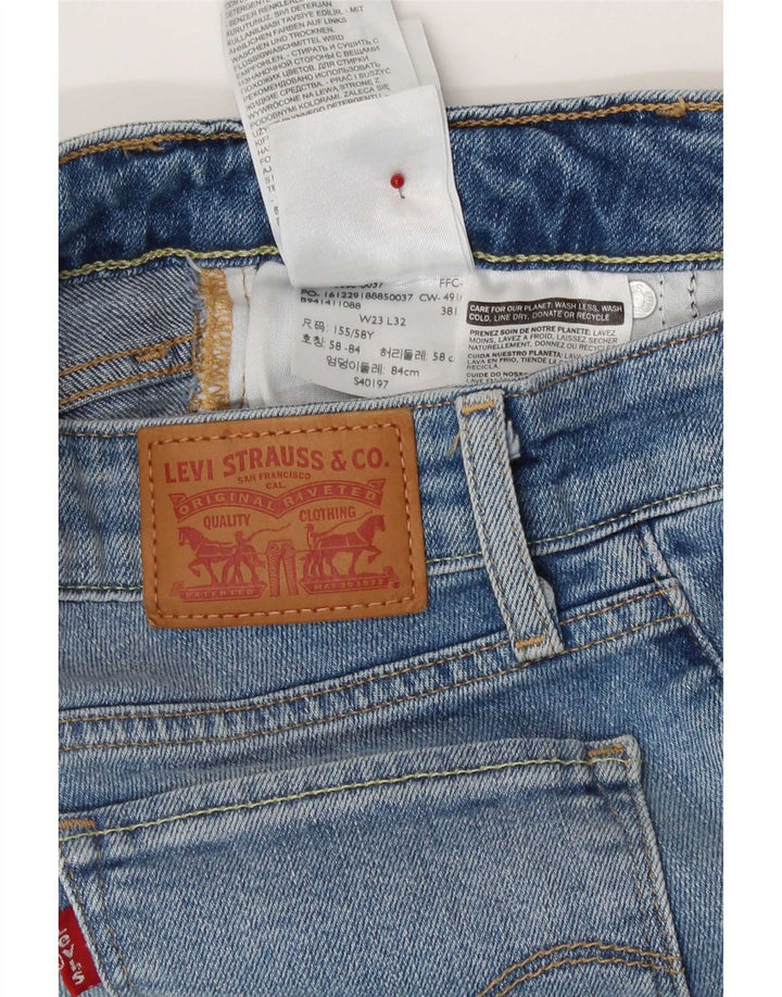 Levi's Dame 715 Bootcut Jeans W23 L32 Blå Bomuld