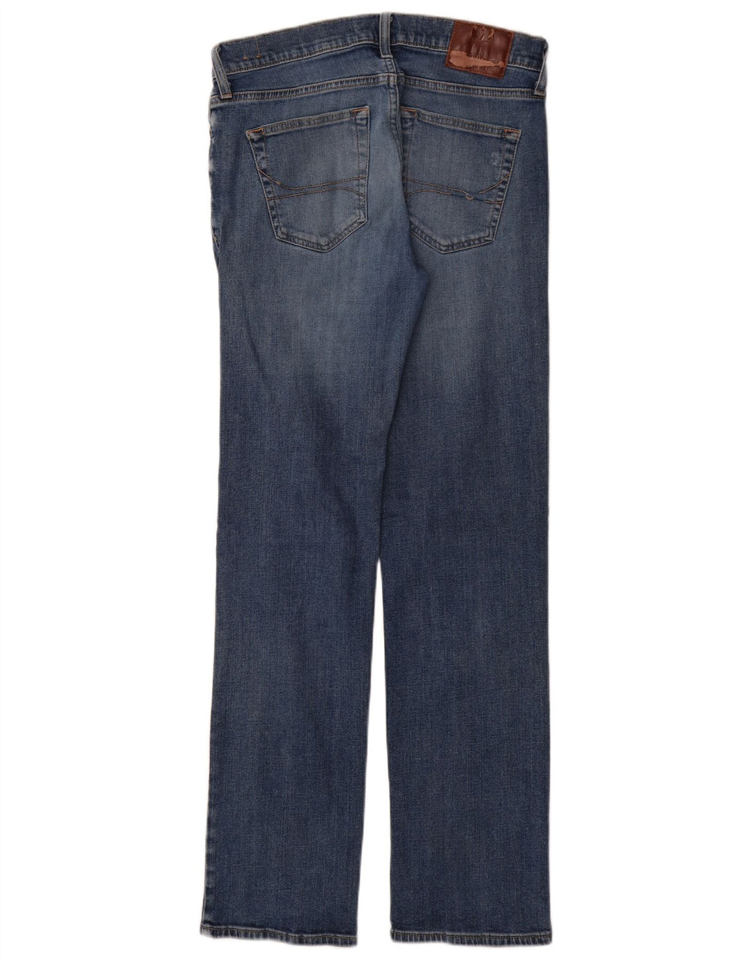 HOLLISTER Womens Straight Jeans W30 L32 Blue Cotton