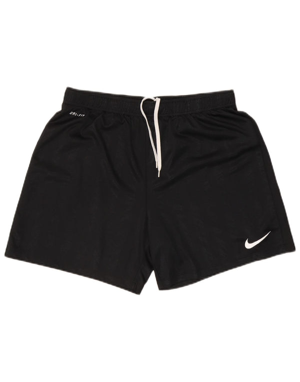 Nike Herre Dri Fit sportsshorts store sortstribede polyester