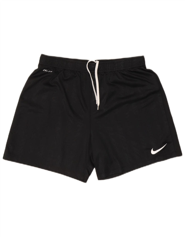 Nike Herre Dri Fit sportsshorts store sortstribede polyester