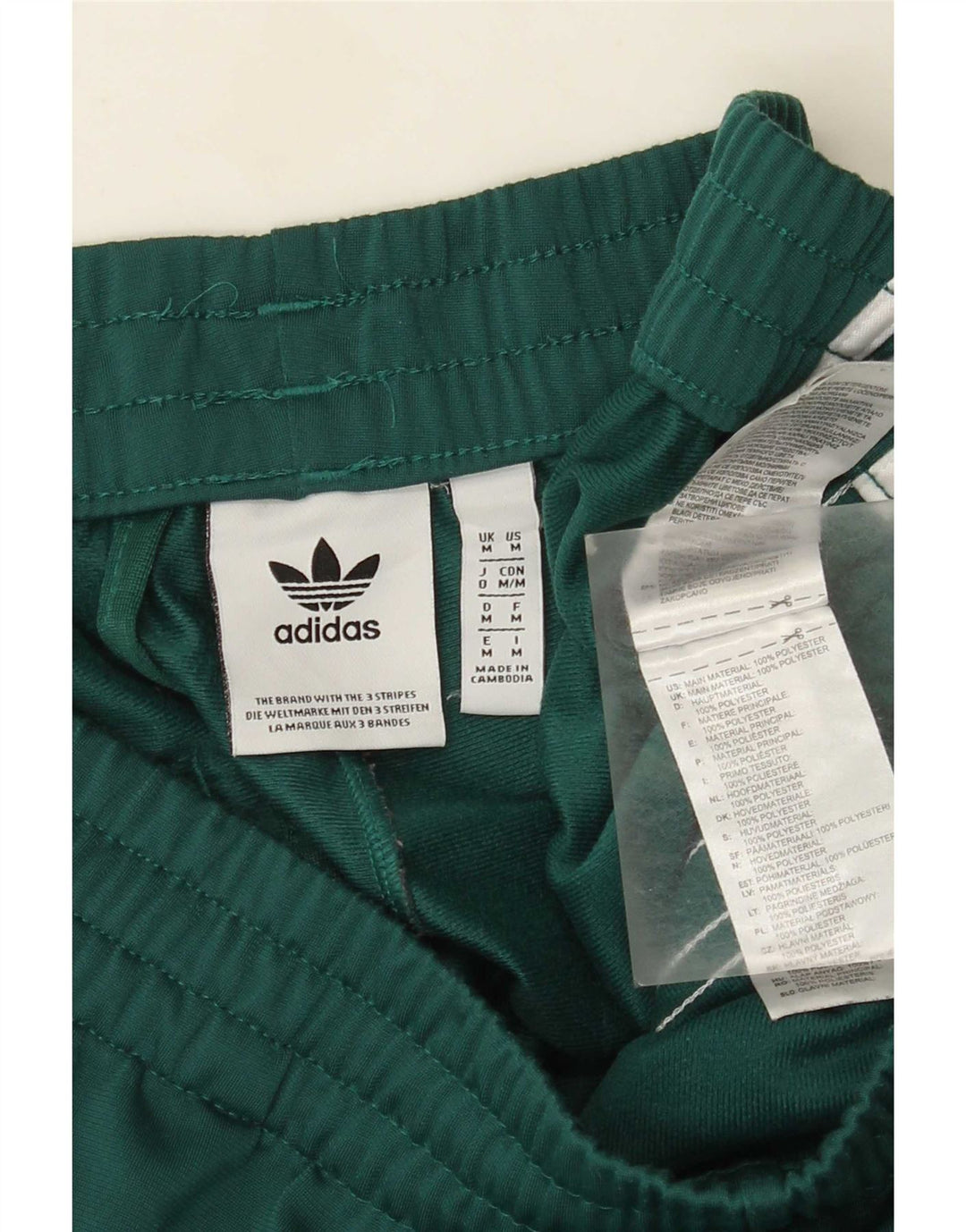 Adidas Træningsdragtsbukser til mænd mellemgrøn polyester